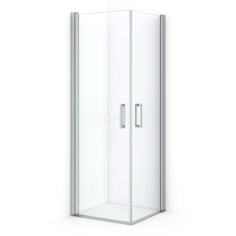 Diamond Shower enclosure | 60x60 cm Chrome Clear glass Pivot door Square CDE1060610CN