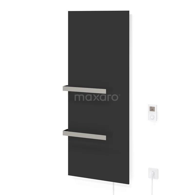 Infrared heating 660Watt 150x60cm, Matte black, Double bracket IRH15060-B-2