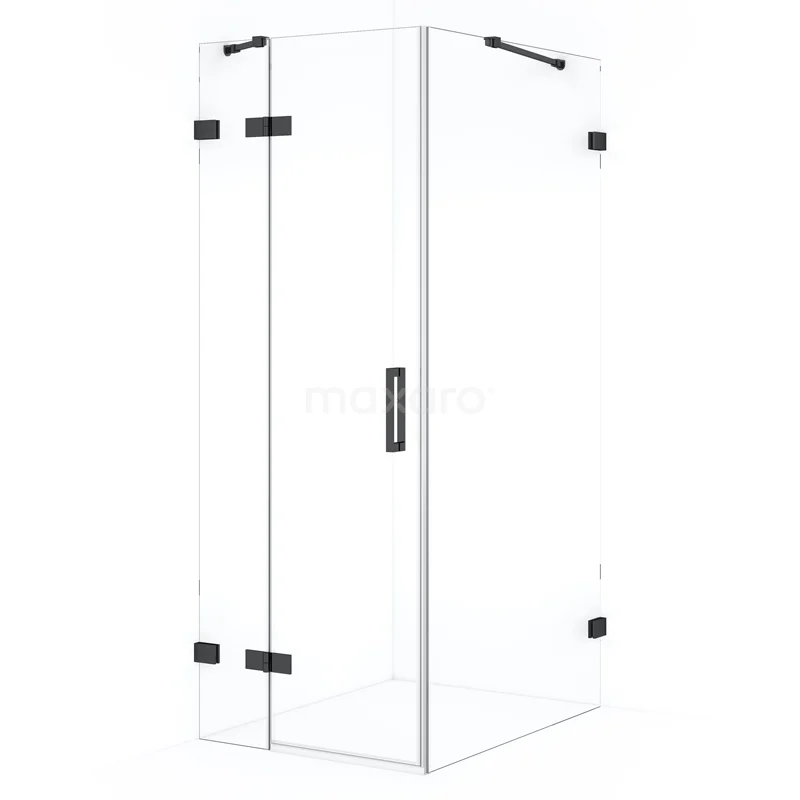 Diamond Shower cabin | 100x90 cm Black chrome Clear glass Pivot door Rectangle CDB213610420BC Diamond Shower cabin | 100x90 cm Black chrome Clear glass Pivot door Rectangle CDB213610420BC