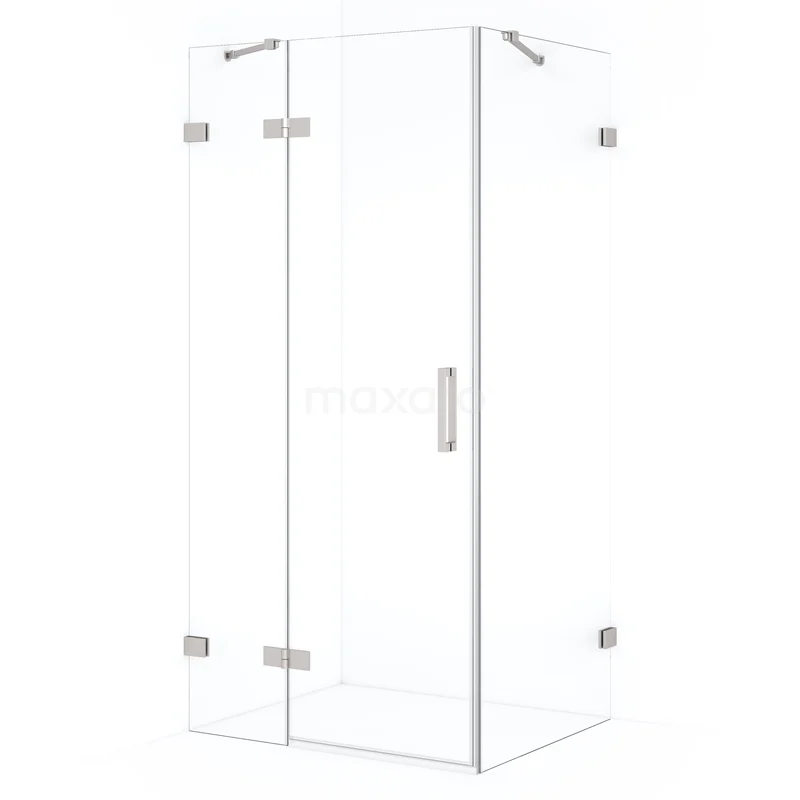 Diamond Shower enclosure | 110x70 cm Stainless steel Clear glass Pivot door Rectangle CDB216507420BR