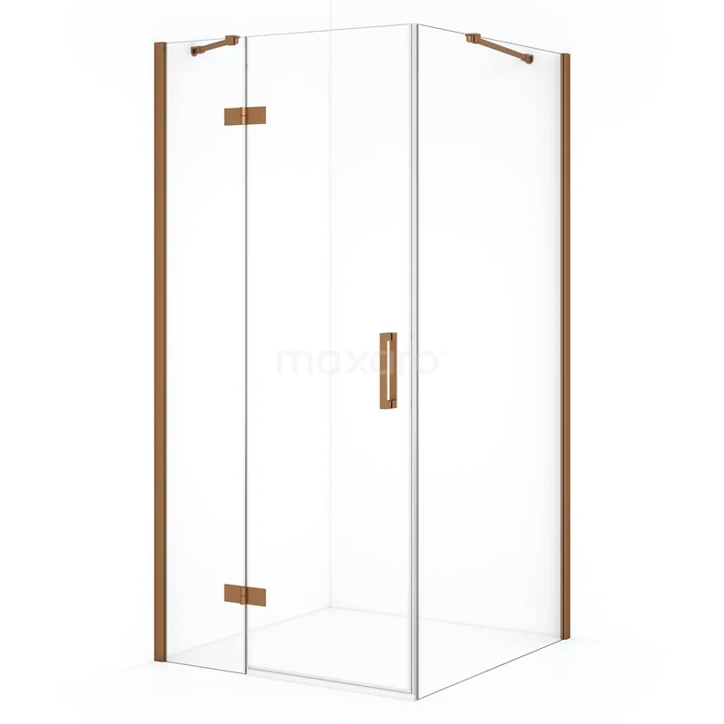 Diamond Shower cabin | 100x90 cm Copper Clear glass Pivot door Rectangle CDB214609410KP Diamond Shower cabin | 100x90 cm Copper Clear glass Pivot door Rectangle CDB214609410KP