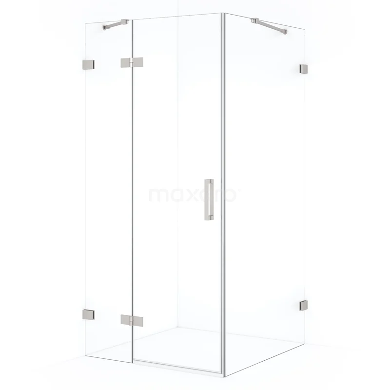 Diamond Shower cabin | 100x90 cm Stainless steel Clear glass Pivot door Rectangle CDB214609420BR Diamond Shower cabin | 100x90 cm Stainless steel Clear glass Pivot door Rectangle CDB214609420BR