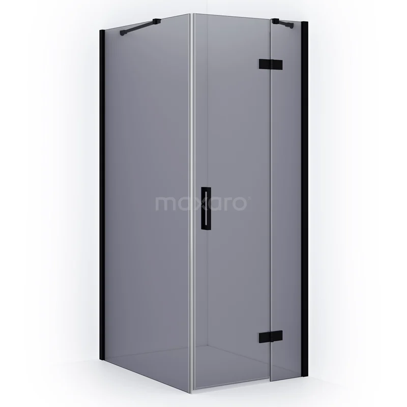 Diamond Duschkabine | 100x80 cm Matt Schwarz Drehtür Rechteck CDB223510411MB Diamond Duschkabine | 100x80 cm Matt Schwarz Drehtür Rechteck CDB223510411MB