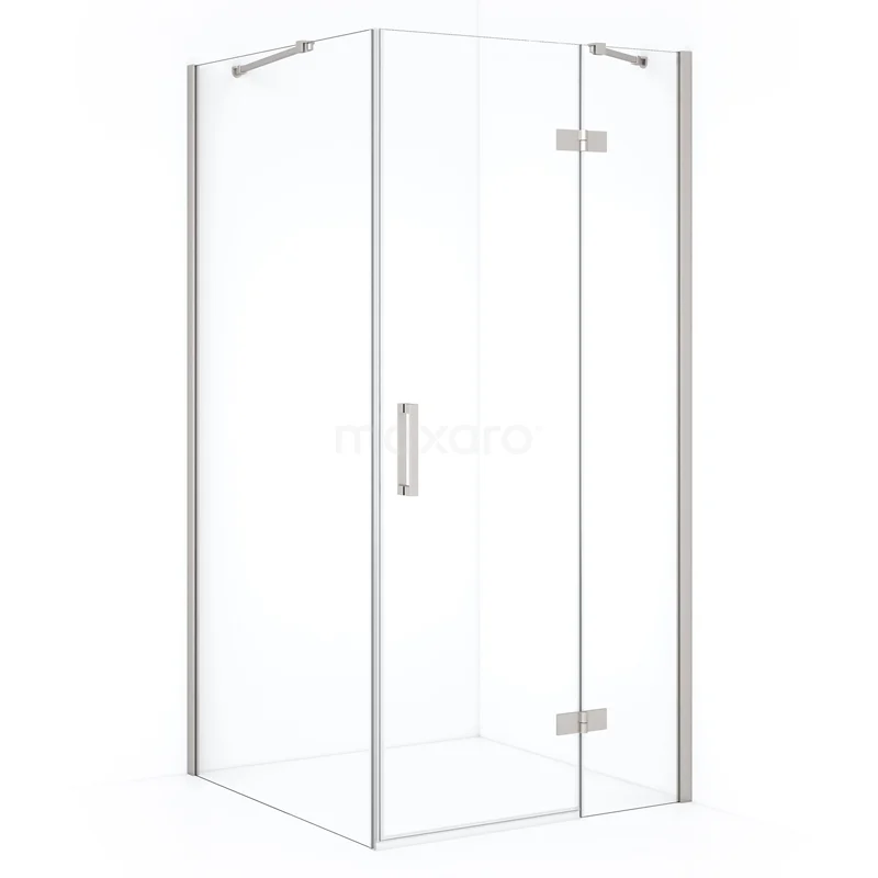 Diamond Shower enclosure | 110x100 cm Stainless steel Clear glass Pivot door Rectangle CDB226510410BR