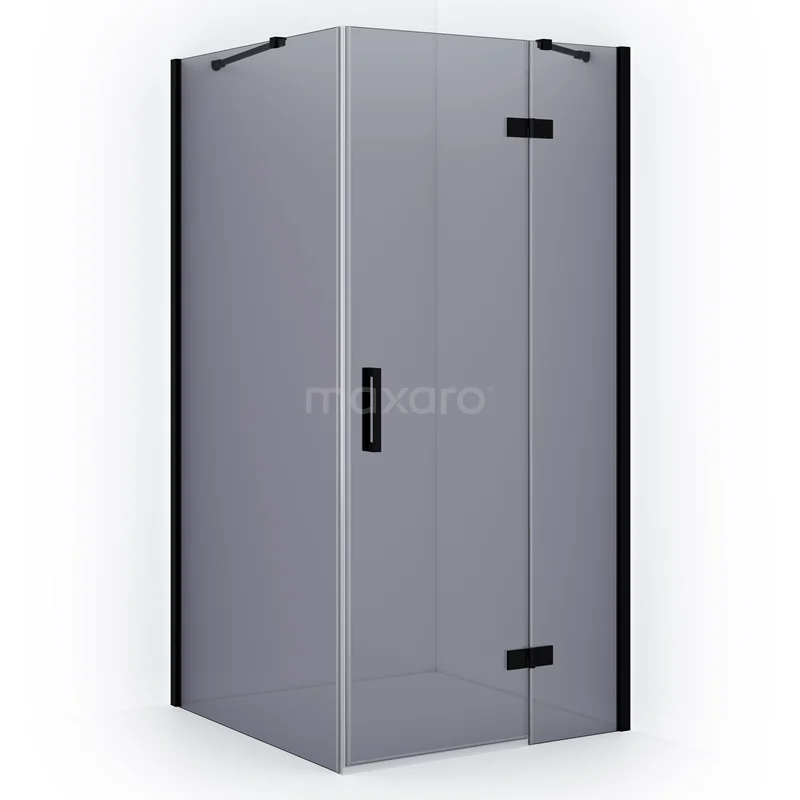 Diamond Shower cabin | 110x100 cm Matte black Smoke glass Pivot door Rectangle CDB226510411MB Diamond Shower cabin | 110x100 cm Matte black Smoke glass Pivot door Rectangle CDB226510411MB