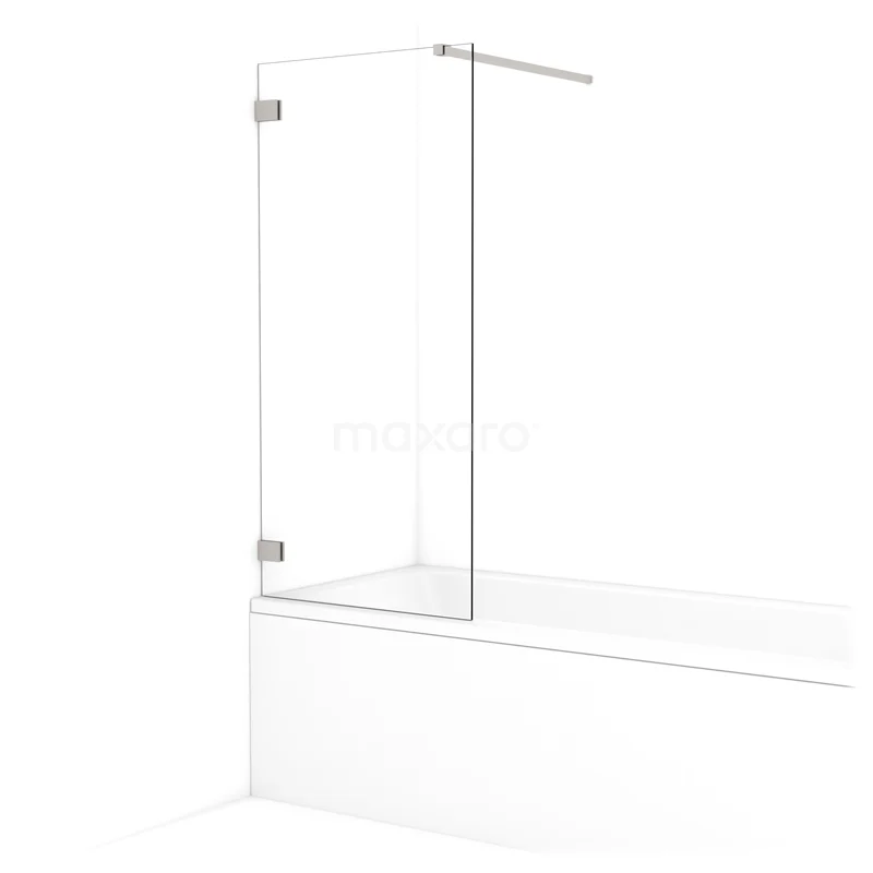 Diamond Bath screen | 70 cm Stainless steel Clear glass BDA07120BR