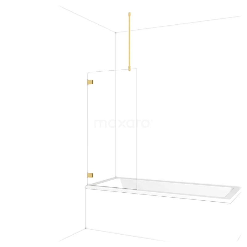 Diamant Badewannenaufsatz | 70 cm Gold Klarglas BDA07720GG Diamant Badewannenaufsatz | 70 cm Gold Klarglas BDA07720GG