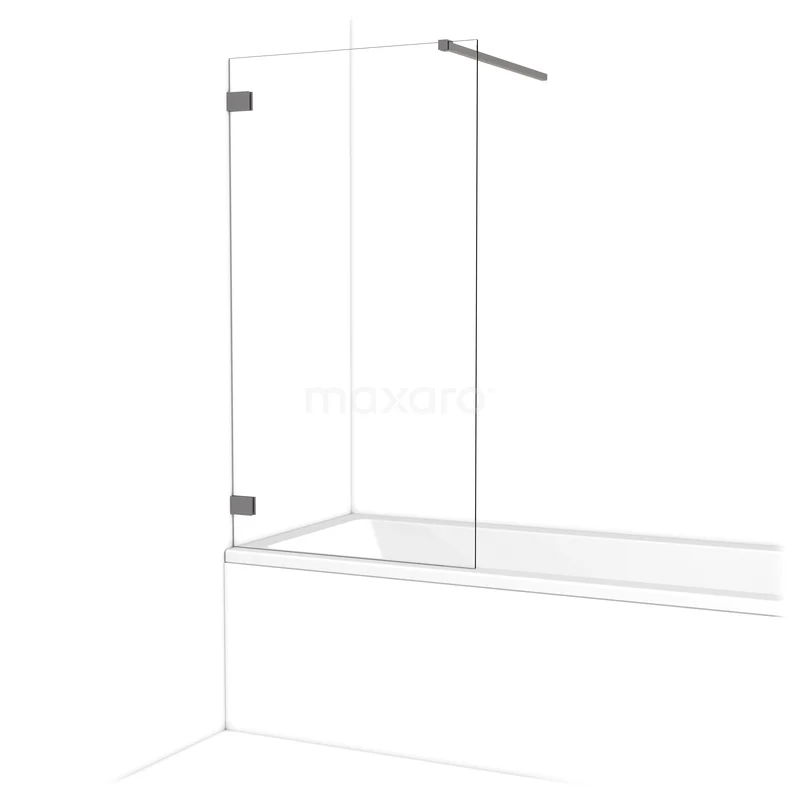 Diamant Badewannenaufsatz | 75 cm Schwarzes Metall Klarglas BDA075120ZM Diamant Badewannenaufsatz | 75 cm Schwarzes Metall Klarglas BDA075120ZM
