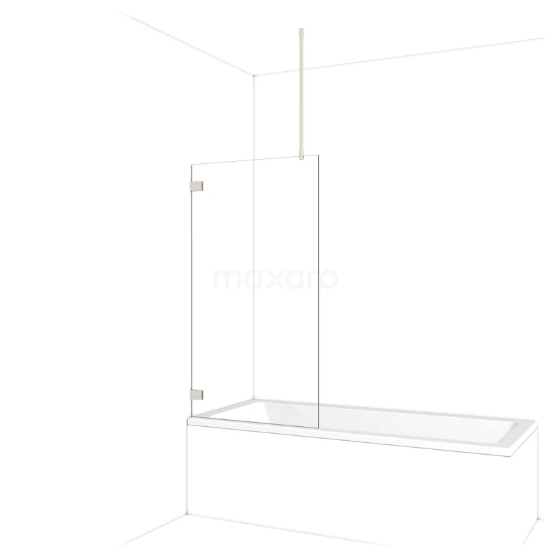 Diamant Badewannenaufsatz | 80 cm Edelstahl Klarglas BDA08720BR Diamant Badewannenaufsatz | 80 cm Edelstahl Klarglas BDA08720BR