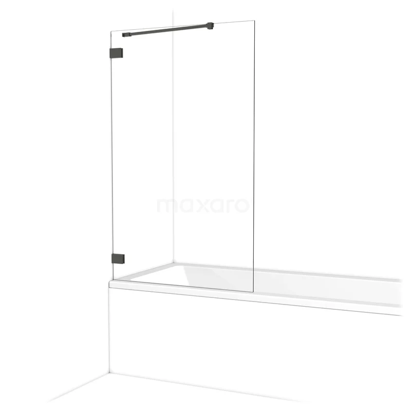 Diamant Badewannenaufsatz | 90 cm Schwarzchrom Klarglas BDA09220BC Diamant Badewannenaufsatz | 90 cm Schwarzchrom Klarglas BDA09220BC