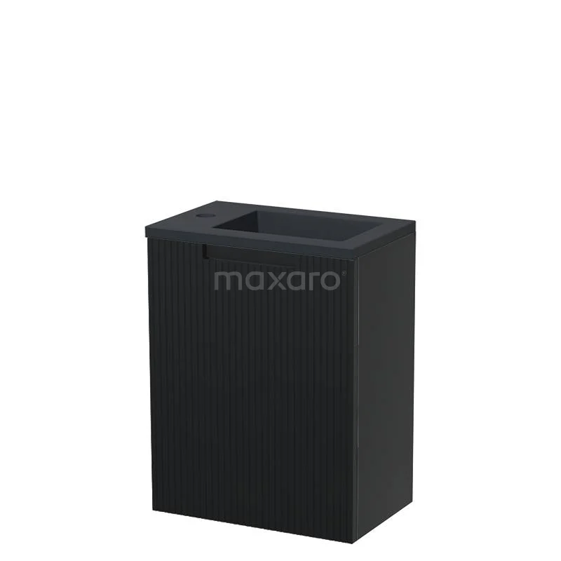 Modulo Pico Toilet unit with basin | 40 cm Matte black Fronts Quartz line TMW10-00729