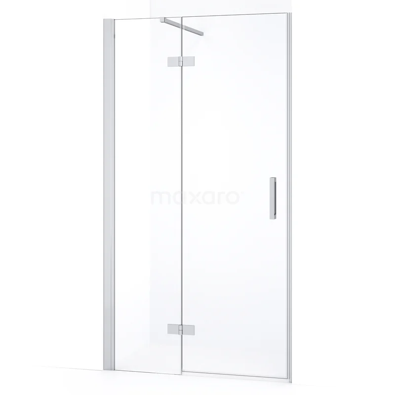 Diamond Shower door | 100 cm Chrome Clear glass Pivot door DDB21461130C