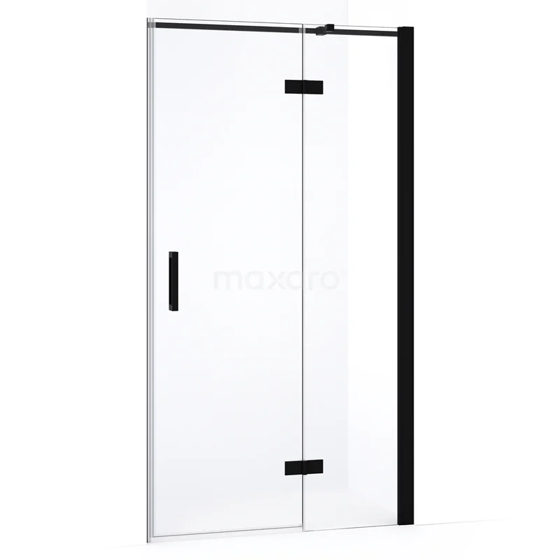 Diamond Shower door | 90 cm Matte black Clear glass Pivot door DDB22361330MB