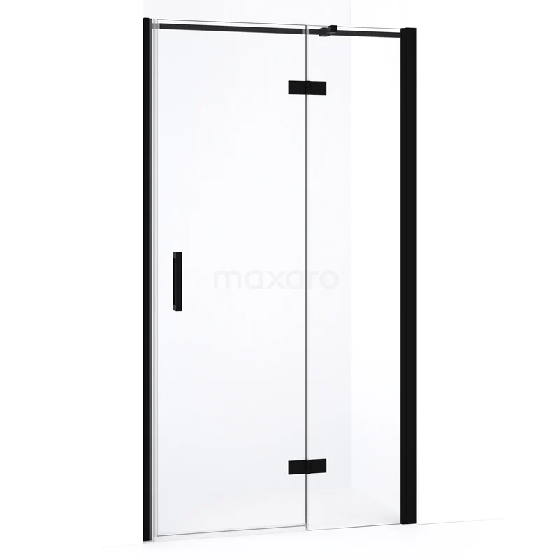 Diamond Shower door | 90 cm Matte black Clear glass Pivot door DDB22362330MB