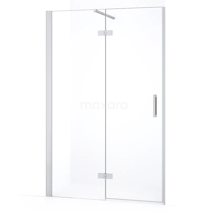 Diamond Shower door | 110 cm Chrome Clear glass Pivot door DDB21651130C
