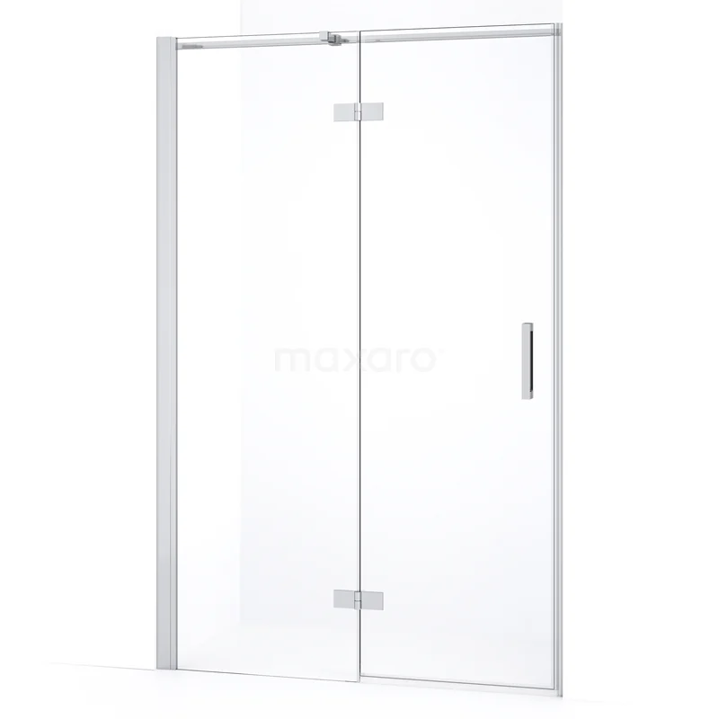 Diamond Shower door | 120 cm Chrome Clear glass Pivot door DDB21661330C