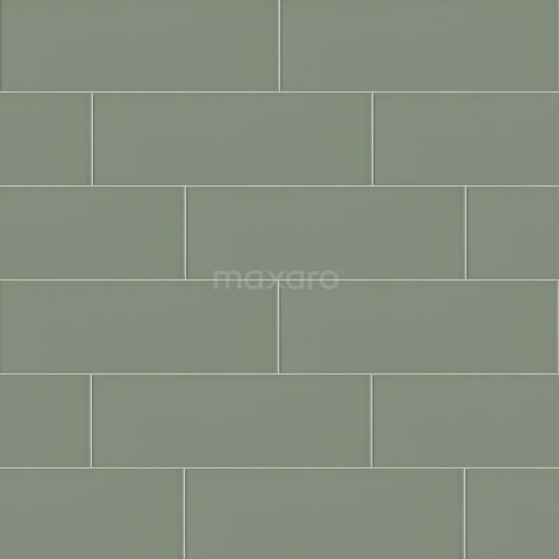 Wall tile Century Glossy Sage Green 10x30cm Accent Green Not Rectified 501-120108