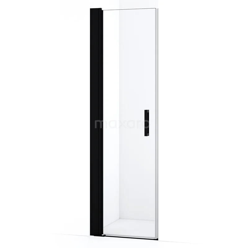 Diamond Shower door | 60 cm Matte black Clear glass Pivot door DDA105210MBN