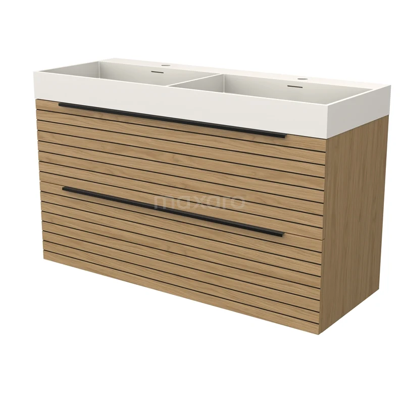 Modulo Waschtische | 120 cm Naturfurnier Streifen front Solid Surface 2 übereinanderliegende Schubladen BMW17-05271 Modulo Waschtische | 120 cm Naturfurnier Streifen front Solid Surface 2 übereinanderliegende Schubladen BMW17-05271