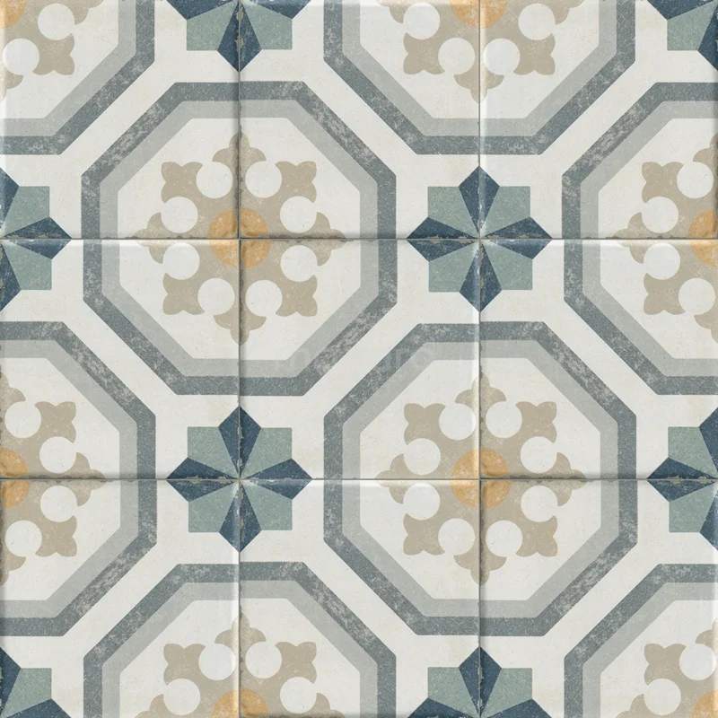 Melody Ornate Floor/wall tile | 20x20 cm Multicoloured Decor 502-070103