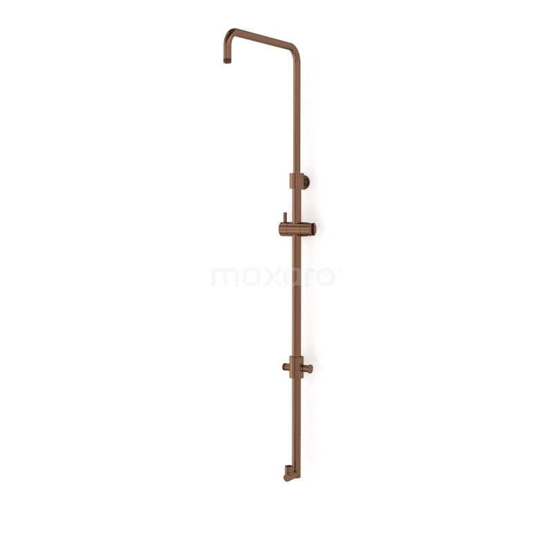 Shower rail for overhead shower set Radius Copper, with adjustable hand shower holder, Copper 55.107.300KP