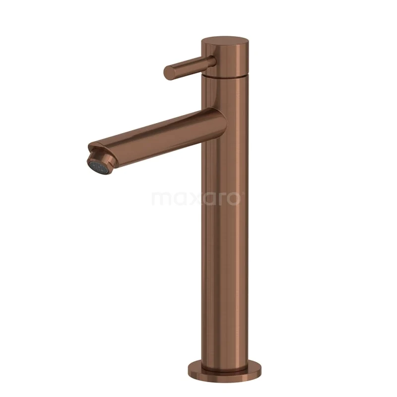High Cloakroom tap Radius Copper, Cold water tap, Copper 55.004.414KP