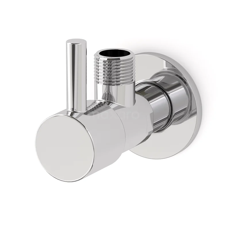 Corner stopcock Radius Chrome, Wall-mounted, Chrome 99.300.004