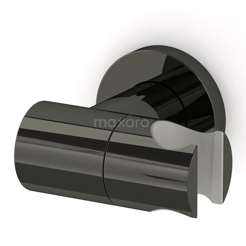Hand shower holder Radius Black Chrome, Wall-mounted, Black Chrome 55.156.700BCN