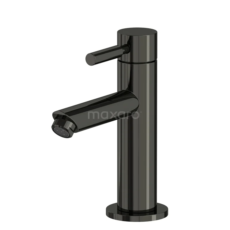 Cloakroom tap Radius Black Chrome, Cold water tap, Black chrome 55.004.404BCN