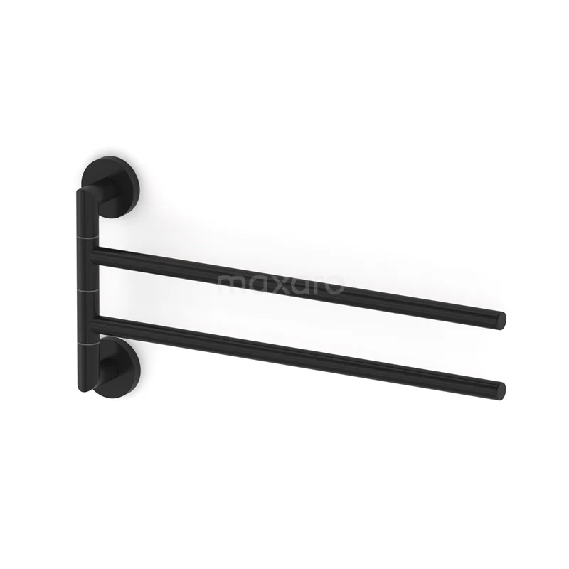 Towel rack Radius Black, Swivel, Black 150-0401MB