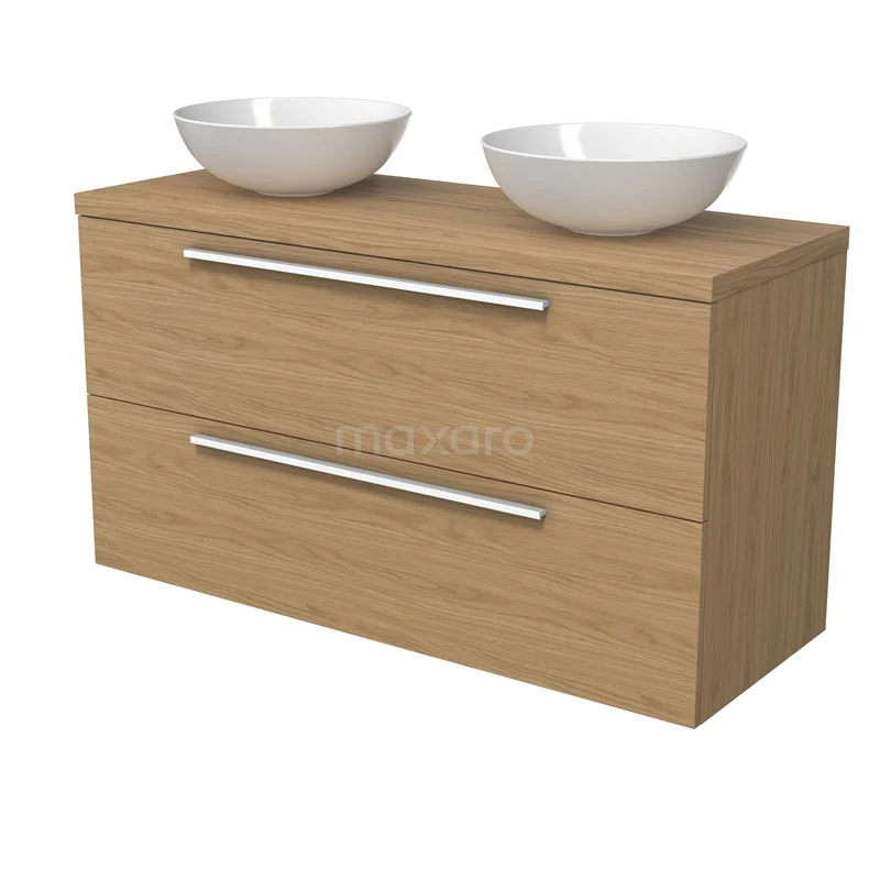 Modulo Plato Badmöbel mit Aufsatzwaschbecken | 120 cm Naturfurnier Flach front Naturfurnier blatt 2 übereinanderliegende Schubladen BMK17-03197 Modulo Plato Badmöbel mit Aufsatzwaschbecken | 120 cm Naturfurnier Flach front Naturfurnier blatt 2 übereinanderliegende Schubladen BMK17-03197