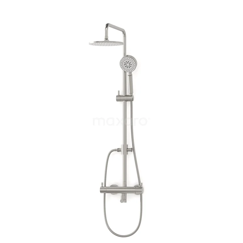 Radius Rain shower Construction | Stainless steel 20 cm Rain shower Thermostatic BOR55-00003