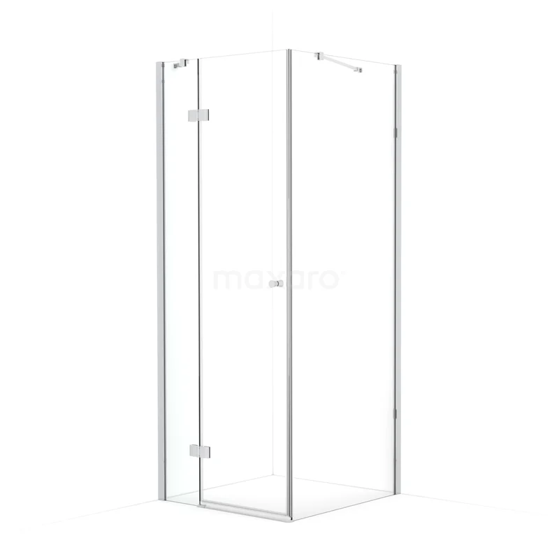 Amber Shower cabin | 80x80 cm Chrome Clear glass Pivot door Square CTB168410C Amber Shower cabin | 80x80 cm Chrome Clear glass Pivot door Square CTB168410C