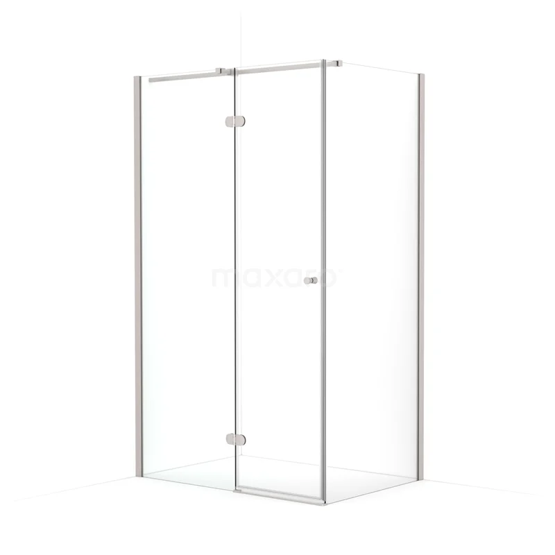 Amber Shower enclosure | 120x80 cm Stainless steel Clear glass Pivot door Rectangle CTB658320BR