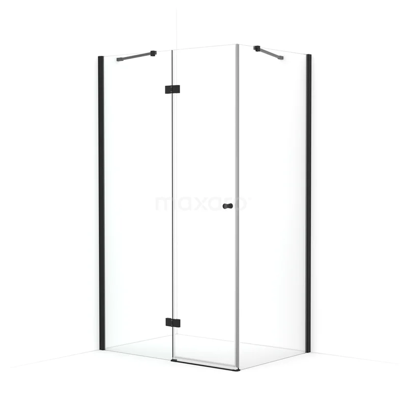 Amber Duschkabine | 110x80 cm Matt Schwarz Drehtür Rechteck CTB468410M Amber Duschkabine | 110x80 cm Matt Schwarz Drehtür Rechteck CTB468410M
