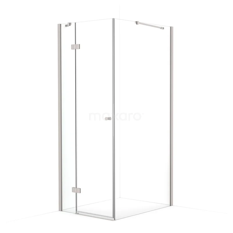 Amber Shower enclosure | 90x70 cm Stainless steel Clear glass Pivot door Rectangle CTB159410BR
