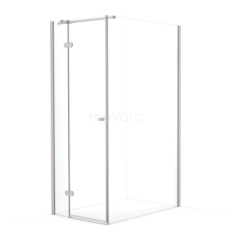 Amber Shower enclosure | 110x80 cm Stainless steel Clear glass Pivot door Rectangle CTB1611320BR