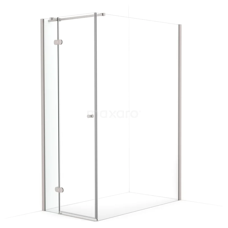 Amber Shower enclosure | 130x80 cm Stainless steel Clear glass Pivot door Rectangle CTB2513320BR