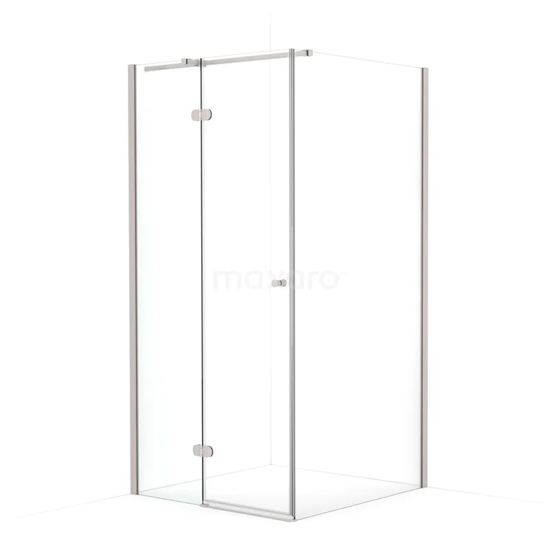 Amber Shower enclosure | 90x90 cm Stainless steel Clear glass Pivot door Square CTB359320BR
