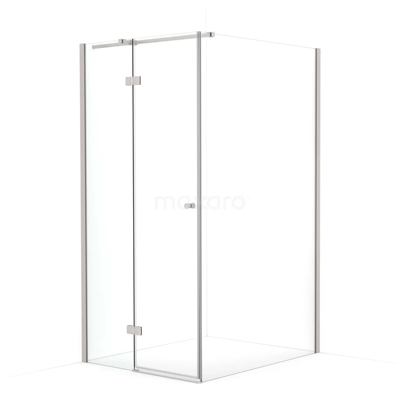 Amber Shower enclosure | 120x100 cm Stainless steel Clear glass Pivot door Rectangle CTB4512310BR