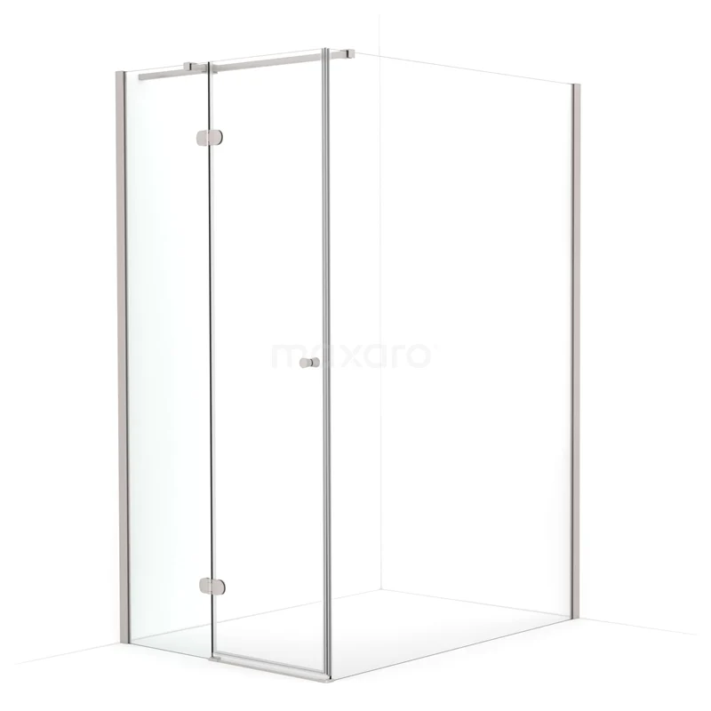 Amber Shower enclosure | 140x100 cm Stainless steel Clear glass Pivot door Rectangle CTB3614320BR