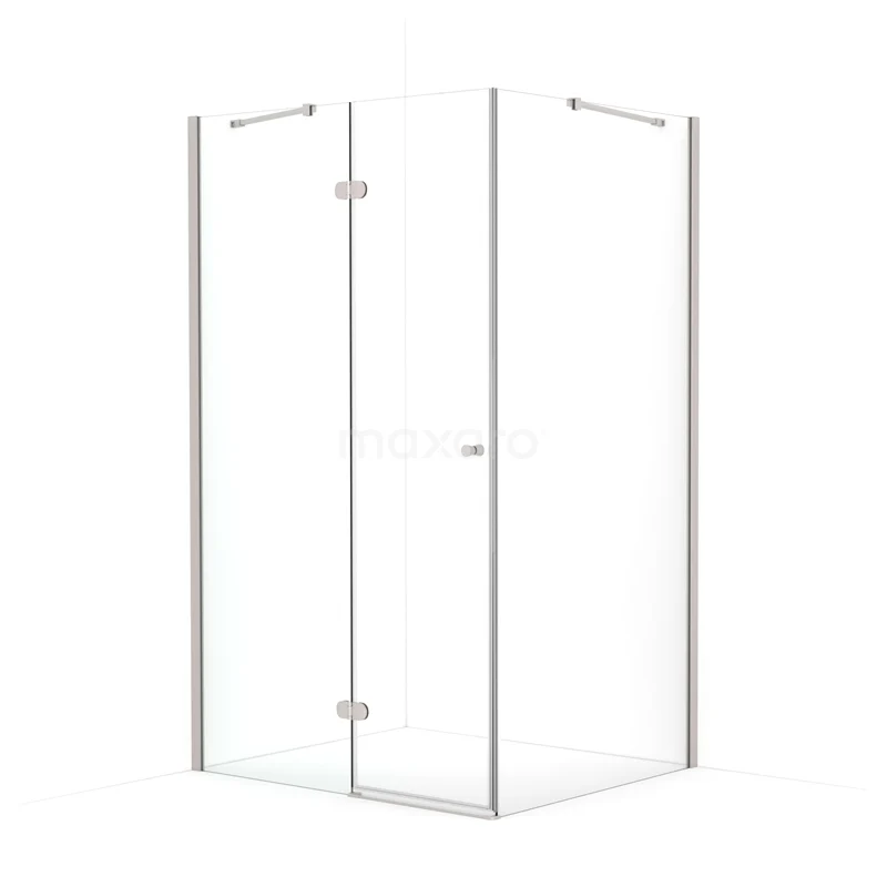 Amber Shower enclosure | 120x90 cm Stainless steel Clear glass Pivot door Rectangle CTB569420BR