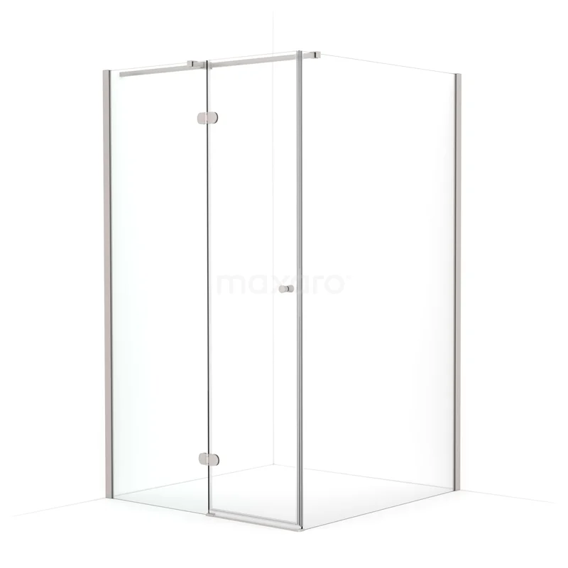 Amber Shower enclosure | 120x110 cm Stainless steel Clear glass Pivot door Rectangle CTB5611320BR
