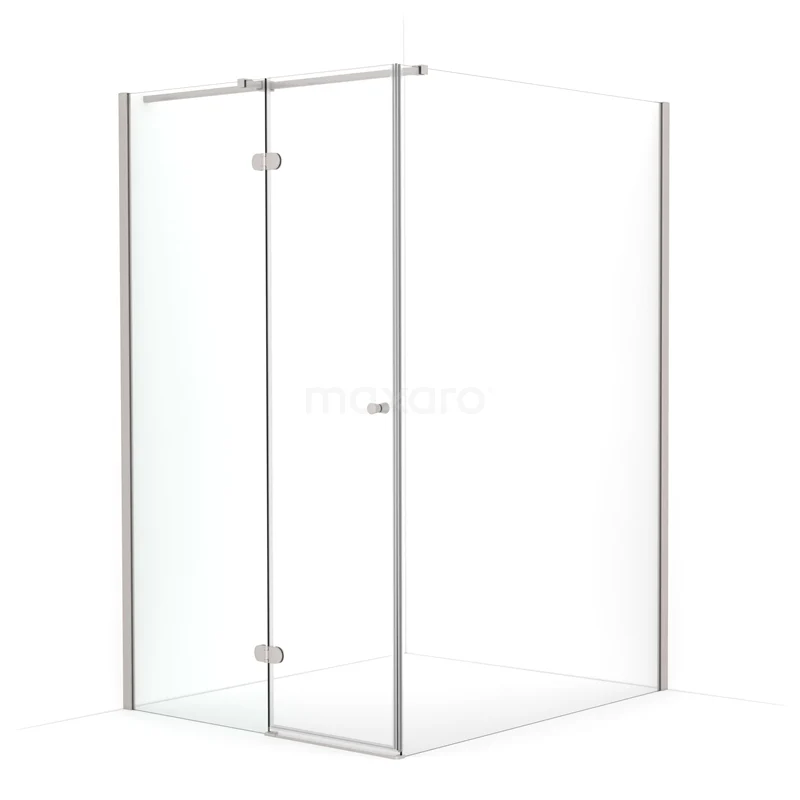 Amber Shower enclosure | 140x120 cm Stainless steel Clear glass Pivot door Rectangle CTB5614320BR