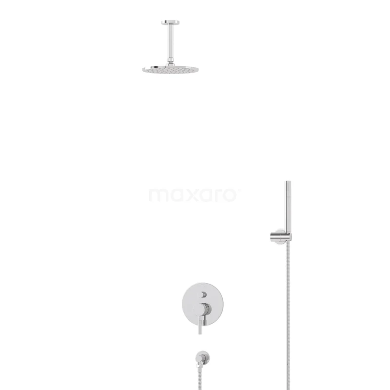 Radius Rain shower Built-in | Chrome 20 cm Rain shower Single lever BIC55-00088