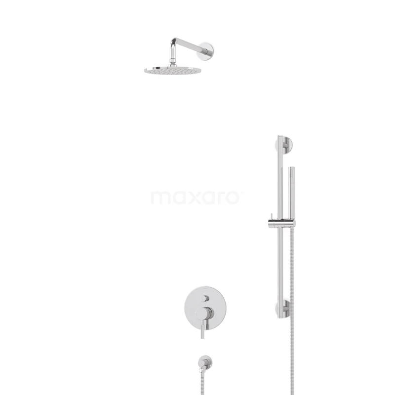 Radius Rain shower Built-in | Chrome 20 cm Rain shower Single lever BIC55-00108