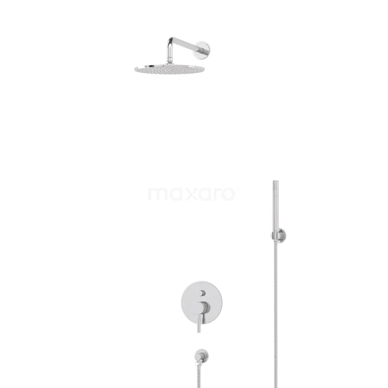 Radius Rain shower Built-in | Chrome 25 cm Rain shower Single lever BIC55-00148