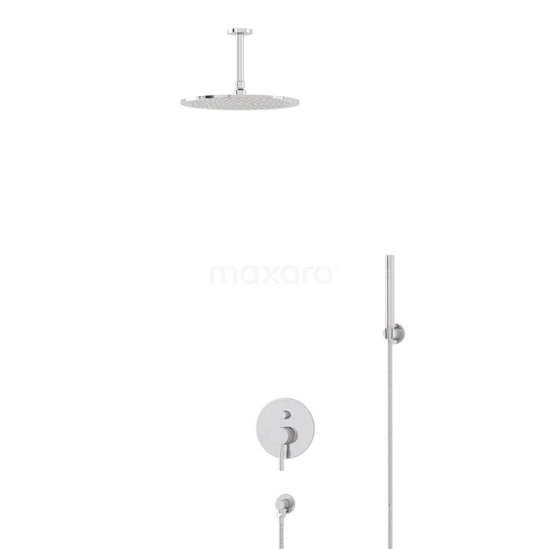 Radius Rain shower Built-in | Chrome 30 cm Rain shower Single lever BIC55-00168
