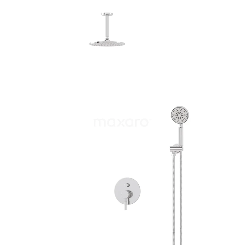 Radius Rain shower Built-in | Chrome 20 cm Rain shower Single lever BIC55-00403