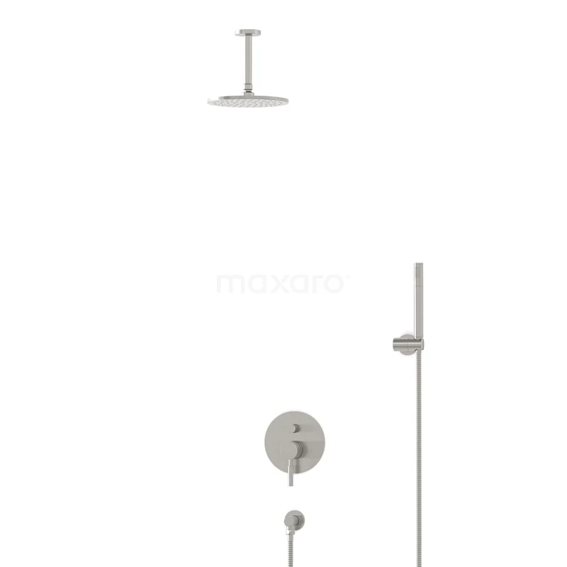 Regendusche Set Radius Stahl 20cm Unterputz Einhebel Edelstahl BIR55-00033 Regendusche Set Radius Stahl 20cm Unterputz Einhebel Edelstahl BIR55-00033
